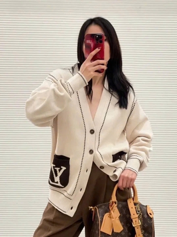 ÁO CARDIGAN LOUIS VUITTON X TYLER (CREAM)