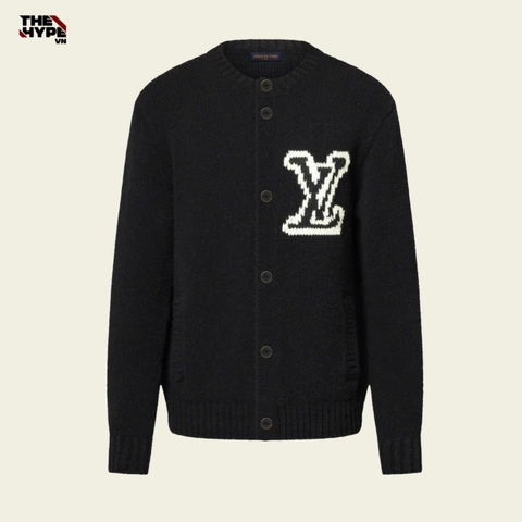 ÁO CARDIGAN LOUIS VUITTON CHUNKY INTARSIA (BLACK)