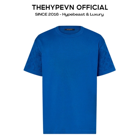 ÁO THUN LOUIS VUITTON RIBBED TONAL MONOGRAM (BLUE)