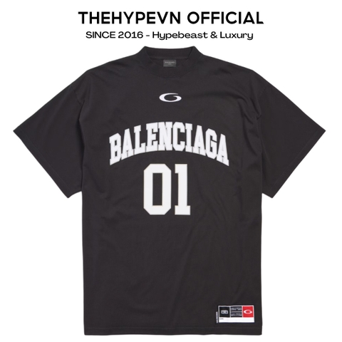 ÁO THUN BALENCIAGA BLCG BASKETBALL SERIES JERSEY (BLACK)