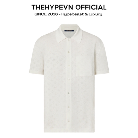 ÁO SƠ MI LOUIS VUITTON LV POINTELLE SHIRT (WHITE)