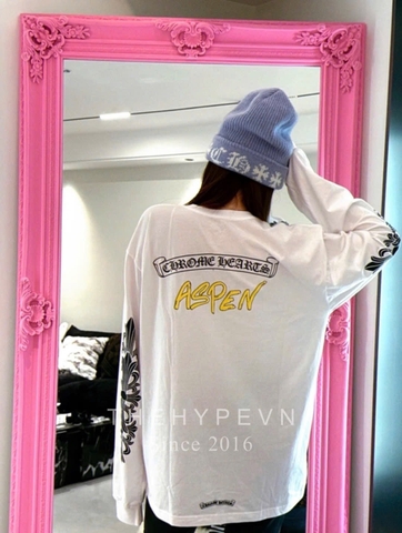 ÁO SWEATER CHROME HEARTS MATTY BOY ASPEN (WHITE)