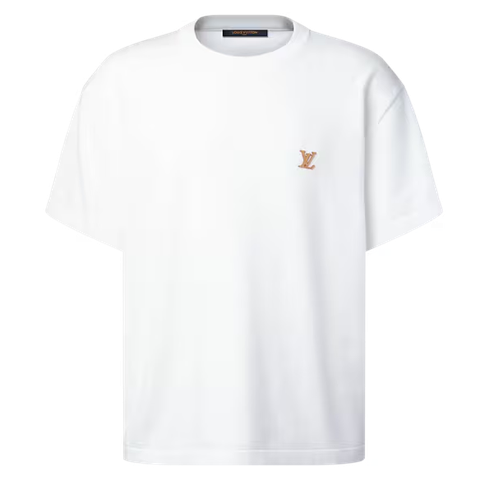 ÁO THUN LOUIS VUITTON SIGNATURE LOGO (WHILE)