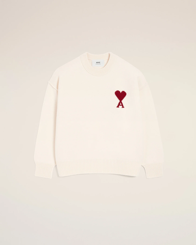ÁO SWEATER AMI PARIS BIG HEART WOOL (WHITE)