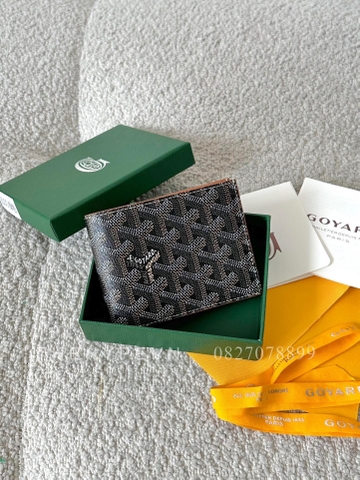 GOYARD WALLET - Ví ngắn Victoire Wallet (Đen nâu) [MIRROR QUALITY]