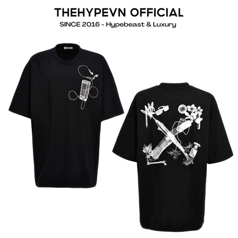 ÁO THUN OFF WHITE OW SCAN ARROW (BLACK)