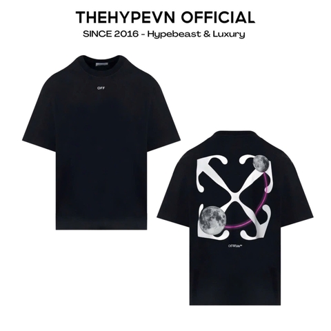 ÁO THUN OFF WHITE OW DOUBLE MOON (BLACK)