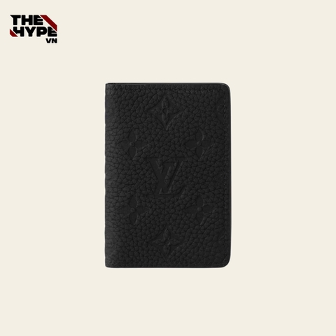 VÍ ĐỰNG CARD LOUIS VUITTON LV POCKET TAURILLON (BLACK)