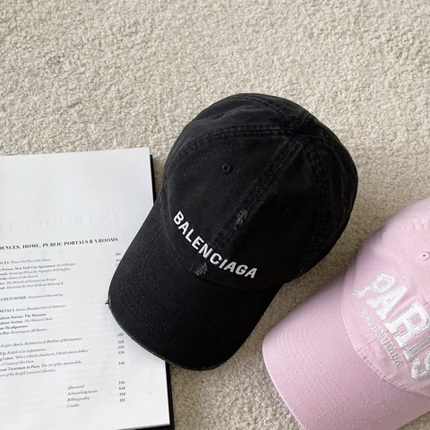 MŨ LƯỠI TRAI BALENCIAGA BLCG BASEBALL (BLACK)