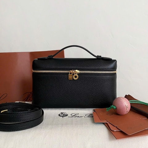 TÚI LORO PIANA EXTRA POCKET L19 GRAINED CALFSKIN (Black)