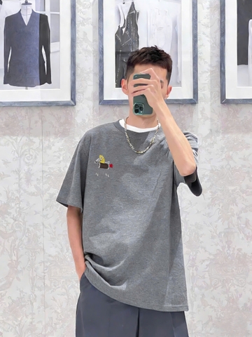 ÁO THUN DIOR WITH HORSE (GREY)