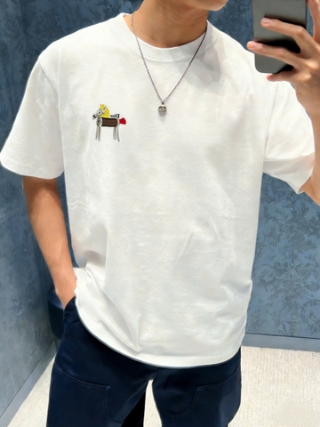 ÁO THUN DIOR WITH HORSE (WHITE)