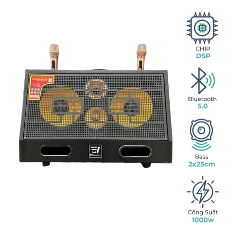 Loa EV-625 | 2 Bass 25Cm | Công Suất 1000W | Sơn Sần Sân Khấu | 6 Đường Loa 3 Đường Tiếng