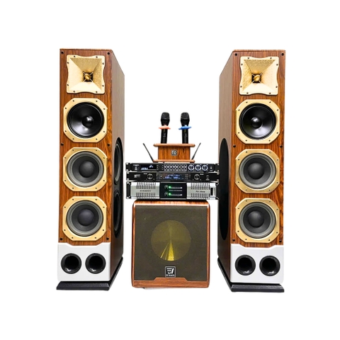 Bộ Dàn Karaoke EV ACOUSTIC G933 Cao Cấp – Loa Cây 3 Bass + Bass Hông, Combo Đầy Đủ Đẩy, Vang, Micro, Âm Thanh Toàn Diện