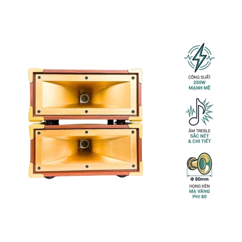 Cặp Loa Siêu Treble Kèn K43 K42 EV Acoustic | Treble Rời Từ 80 Coil 250 | Công Suất 250W | Treble Karaoke Sáng Rõ Cao Cấp