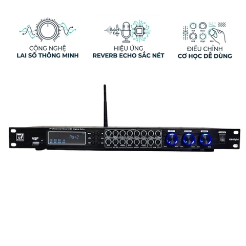 Vang Cơ Lai Số KM-580 | Chống Hú Tốt | Chỉnh Echo Reverb Mượt | Dễ Dùng Karaoke Gia Đình | Âm Thanh Sạch | EVACOUSTIC