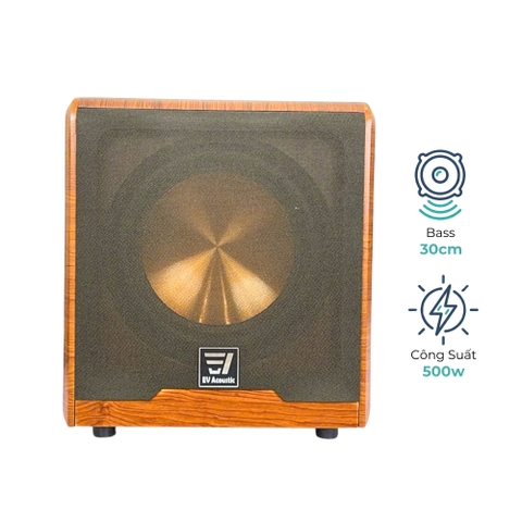 Loa Siêu Trầm EV Acoustic MX1215 Bass 30cm Công Suất 500W Sub Karaoke Gia Đình Âm Trầm Mạnh