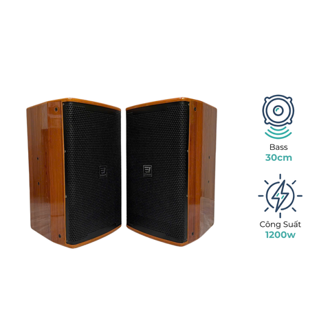 Loa Full EV ACOUSTIC P12S Bass 30cm – Công Suất 1200W, Thùng Gỗ Sơn Piano Cao Cấp, Âm Thanh Chuyên Nghiệp