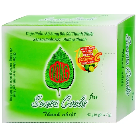 Bột sủi Sensa Cools Enesis giúp thanh nhiệt cơ thể và tăng cường sức đề kháng (6 gói x 7g)