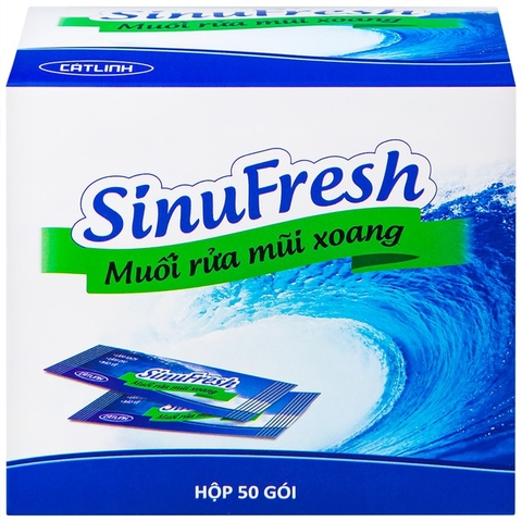 Muối rửa mũi xoang SinuFresh làm sạch dịch nhầy (50 gói)