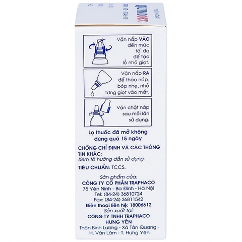 Thuốc nhỏ mắt Quimodex Traphaco điều trị các chứng nhiễm khuẩn mắt (5ml)