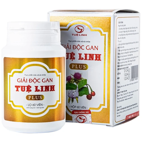 Viên uống Tuệ Linh Plus hỗ trợ giải độc gan, tăng cường chức năng gan (60 viên)