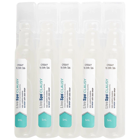 Dung dịch LiveSpo Clausy bổ sung lợi khuẩn, giúp cân bằng hệ vi sinh đường ruột (25 ống x 5ml)
