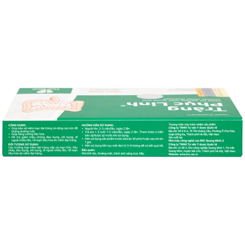 Viên uống Tràng Phục Linh Thái Minh dùng cho người bị viêm đại tràng cấp và mạn tính (2 vỉ x 10 viên)