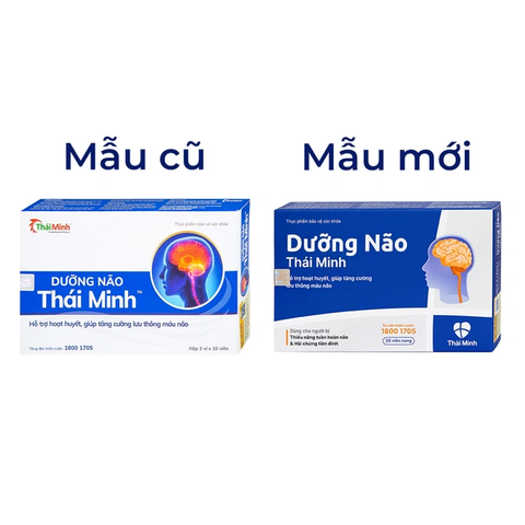 Viên uống Dưỡng Não Thái Minh hỗ trợ hoạt huyết, tăng cường lưu thông máu não (2 vỉ x 10 viên)