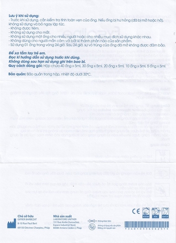 Dung dịch nước muối ưu trương Fysoline 5ml giảm ngạt mũi, khô mũi (20 ống)