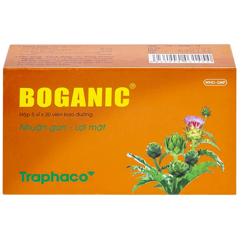 Thuốc Boganic Traphaco bổ gan, hỗ trợ điều trị suy giảm chức năng gan (5 vỉ x 20 viên)