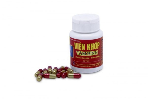 Viên khớp Tâm Bình hỗ trợ giảm các triệu chứng của thoái hóa khớp, viêm khớp (60 viên)