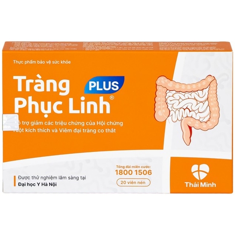 Viên uống Tràng Phục Linh Plus Thái Minh hỗ trợ giảm các triệu chứng của hội chứng ruột (2 vỉ x 10 viên)