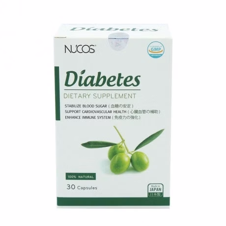 Thực phẩm bảo vệ sức khỏe NUCOS DIABETES hỗ trợ hạ đường huyết, giảm mỡ máu (Hộp 30 viên)
