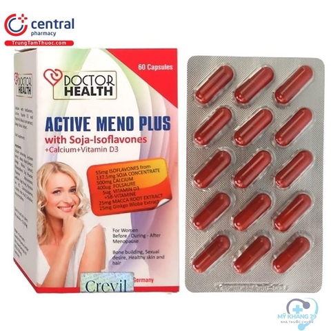 Viên uống Active-Meno Plus bổ sung isoflavone, điều hoà kinh nguyệt (60 viên)