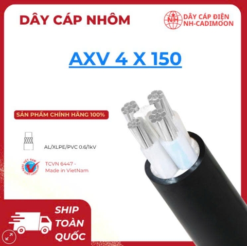 Dây Cáp Nhôm AXV 4×150 – Truyền Tải Siêu Đặc Biệt, Ổn Định Lâu Dài