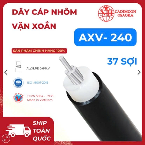 AXV 1c x 240 mm2 ( 2 lớp ) ( 37 sợi )
