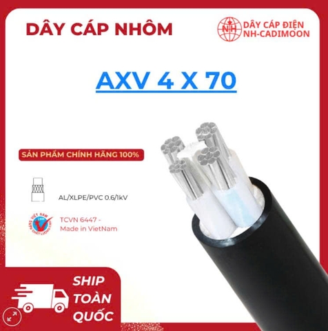 Dây Cáp Nhôm AXV 4×70 – Giải Pháp Cho Tải Siêu Cao, Ổn Định Dài Lâu