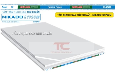 Tấm thạch cao tiêu chuẩn Mikado