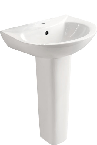 Chậu Lavabo treo tường chân dài JOMOO 12103-1/11P-I011