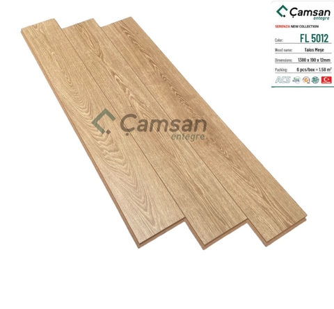 Sàn gỗ Camsan Serenza FL5012 12mm