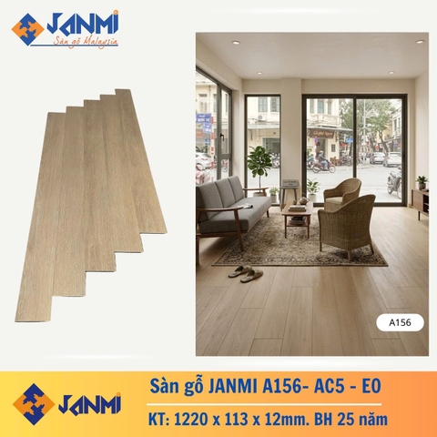 Sàn gỗ Janmi A156 nhập khẩu 12mm