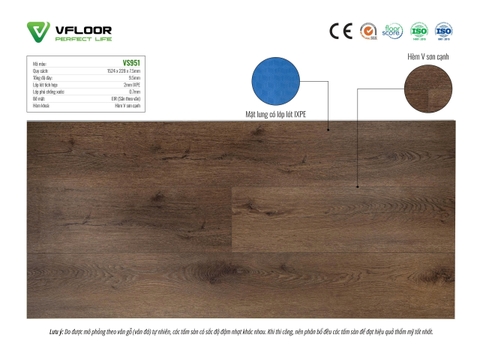 Sàn nhựa Vfloor Special VS951 9,5mm