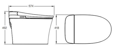Bồn cầu thông minh JOMOO ZD7140-SA-IDO305