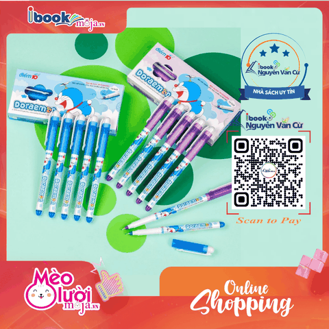 Bút lông kim Thiên Long Doraemon FL-04/DO - Viết Êm, Không Lem, Nét Đẹp
