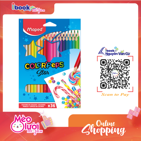 Maped ColorPeps 36 Màu – Bút Chì Màu Học Sinh