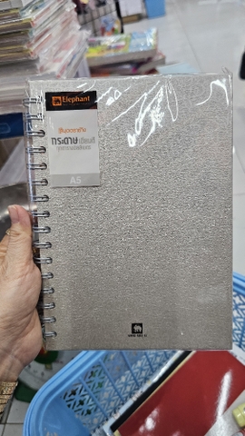 ELP SỔ LÒ XO A5, 70G, 150 TỜ WHC-502 SILVER