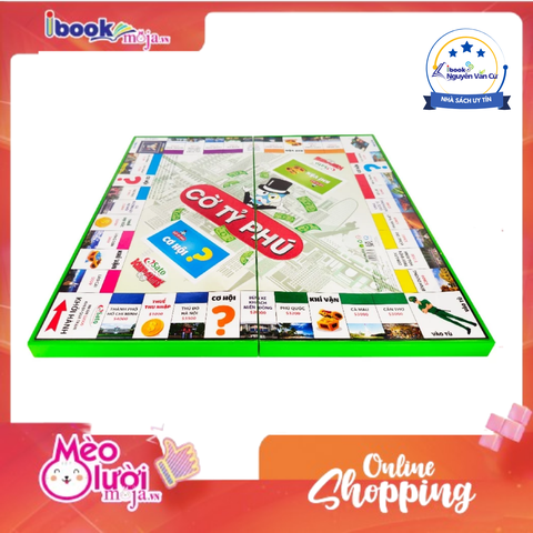 Cờ Tỷ Phú - Bàn Cờ Nhựa Lớn 42x42 cm (Sato038) Made in Việt Nam