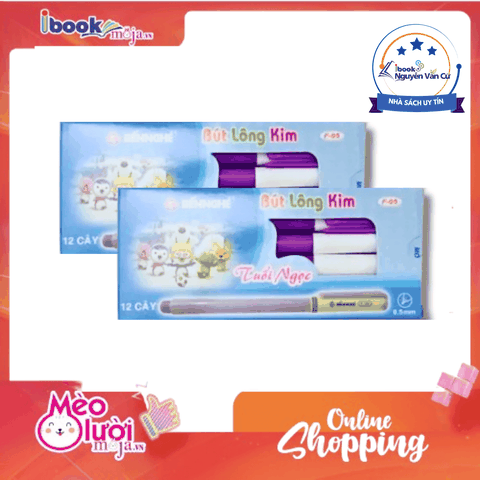 Bút Lông Kim Bến Nghé Tuổi Ngọc F-05 Mực Tím – Viết Êm, Nét Đẹp