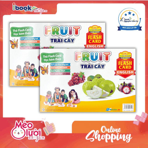 Flash Card Tiếng Anh - Fruit (Trái Cây) (Tái Bản 2023)